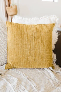 So Fresh Quilted Chenille Pillow