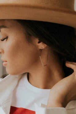 Doing Fine Hexagon Earrings