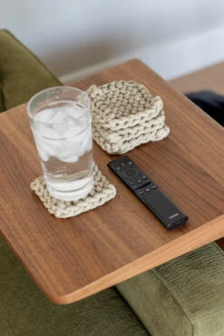 Olive Mill Crocheted Coasters