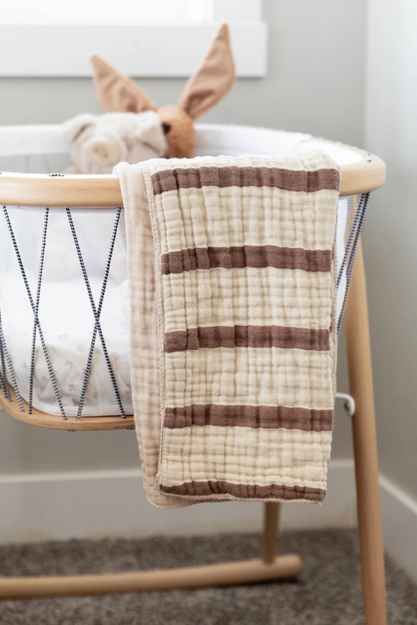 Go With The Flow Muslin Baby Blanket - Image 2