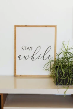 Stay Awhile Wall Decor