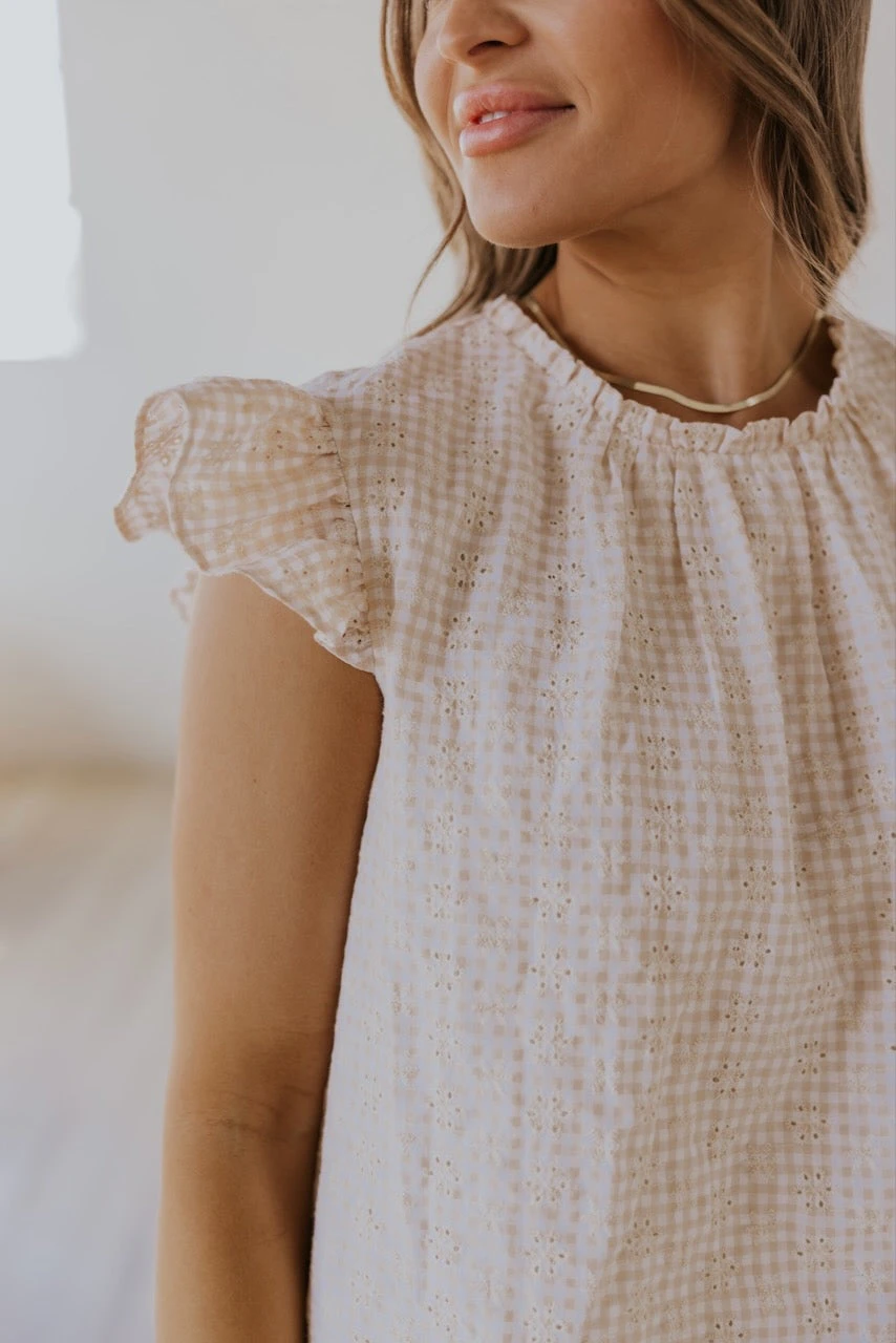 Break Free Flutter Sleeve Blouse - Image 2