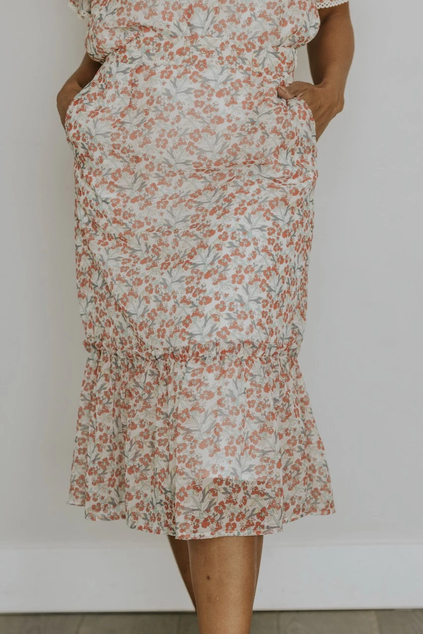 SALT Cressida Floral Ruffle Skirt - Image 11