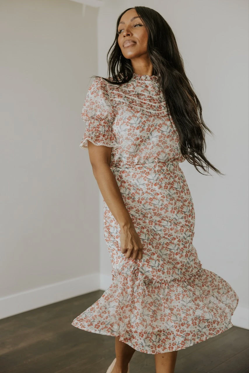 SALT Cressida Floral Ruffle Skirt - Image 9