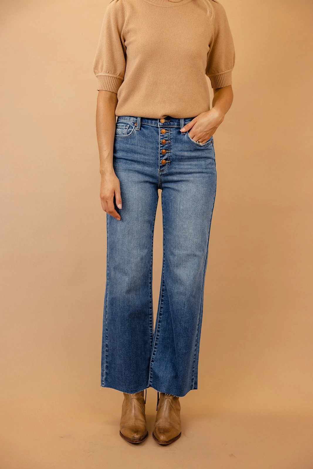 Ruby High Rise Wide Leg Jeans