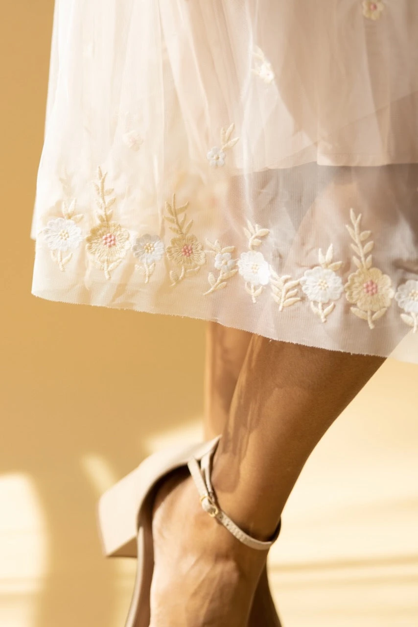 SALT Rosalind Embroidered Tulle Dress - Image 2