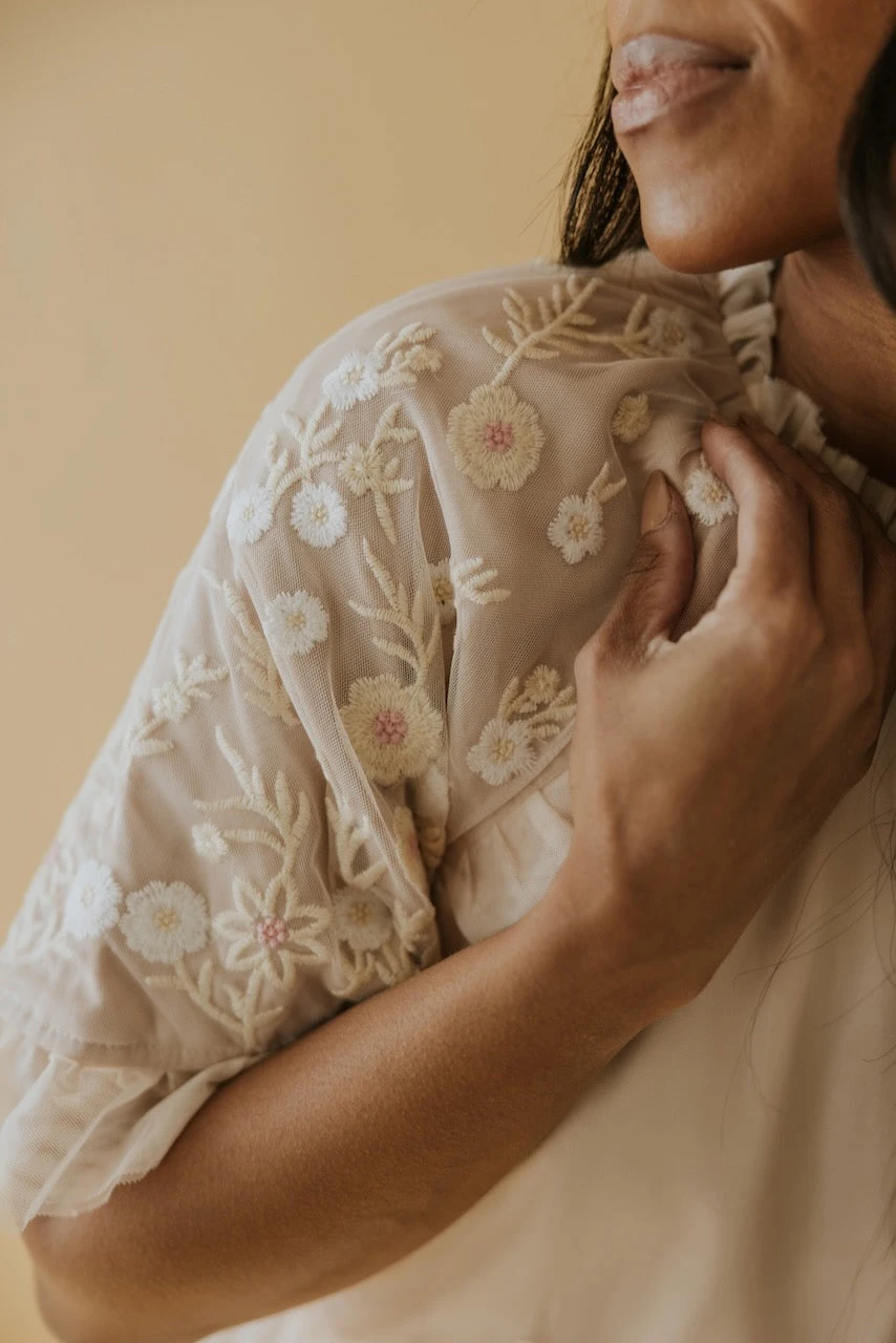 SALT Rosalind Embroidered Tulle Dress - Image 8