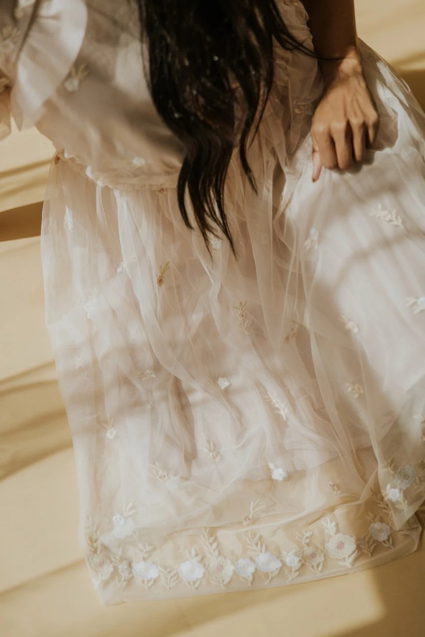 SALT Rosalind Embroidered Tulle Dress - Image 10