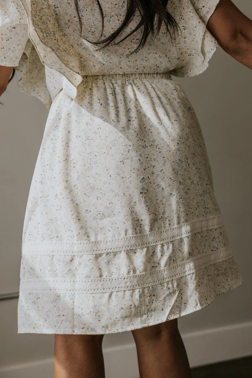 SALT Liliane Lace Trim Detail Skirt - Image 7