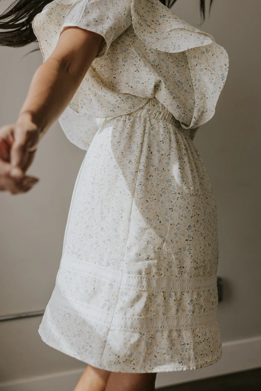 SALT Liliane Lace Trim Detail Skirt - Image 3