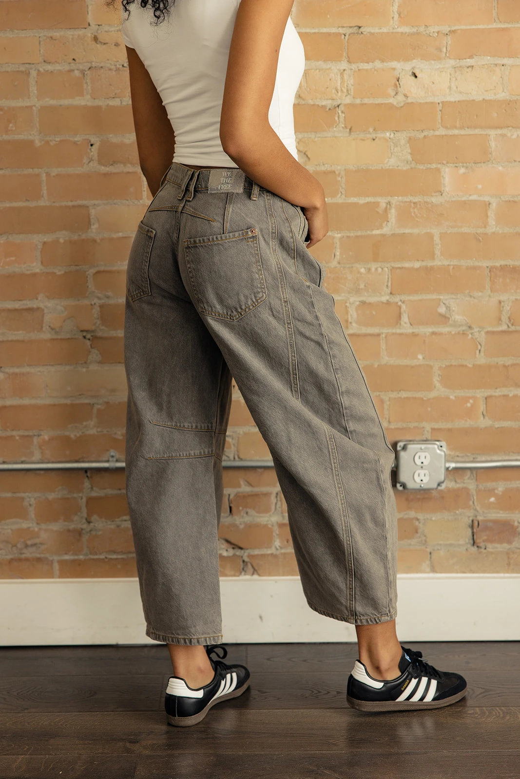 Free People Good Luck Mid Rise Barrel Jeans - Image 16