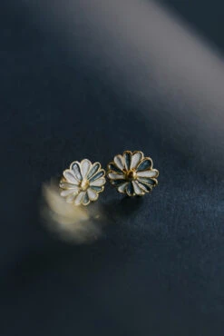 ROOLEE Something Blue Daisy Earrings