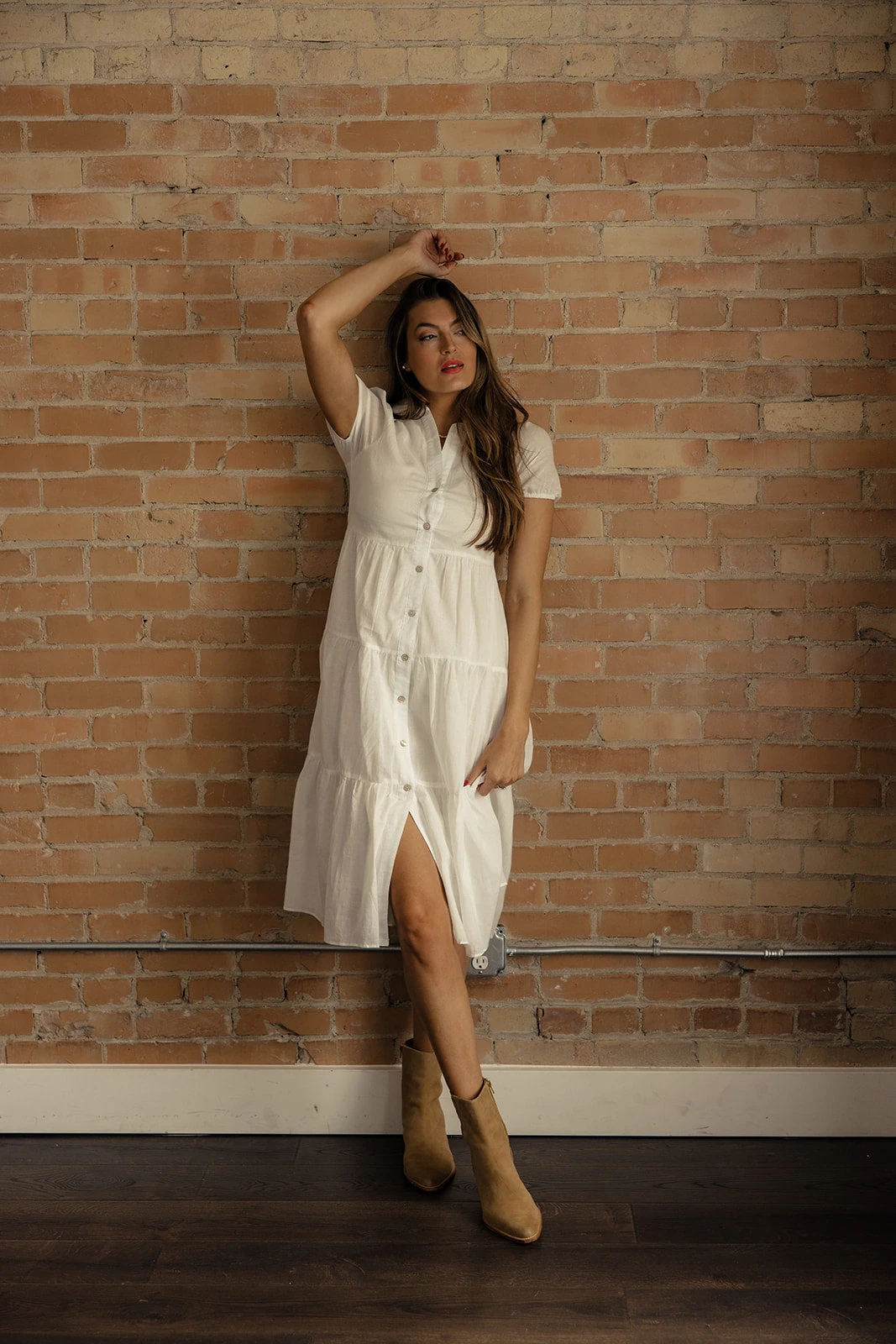 Breathe Again Button Dress - Image 2