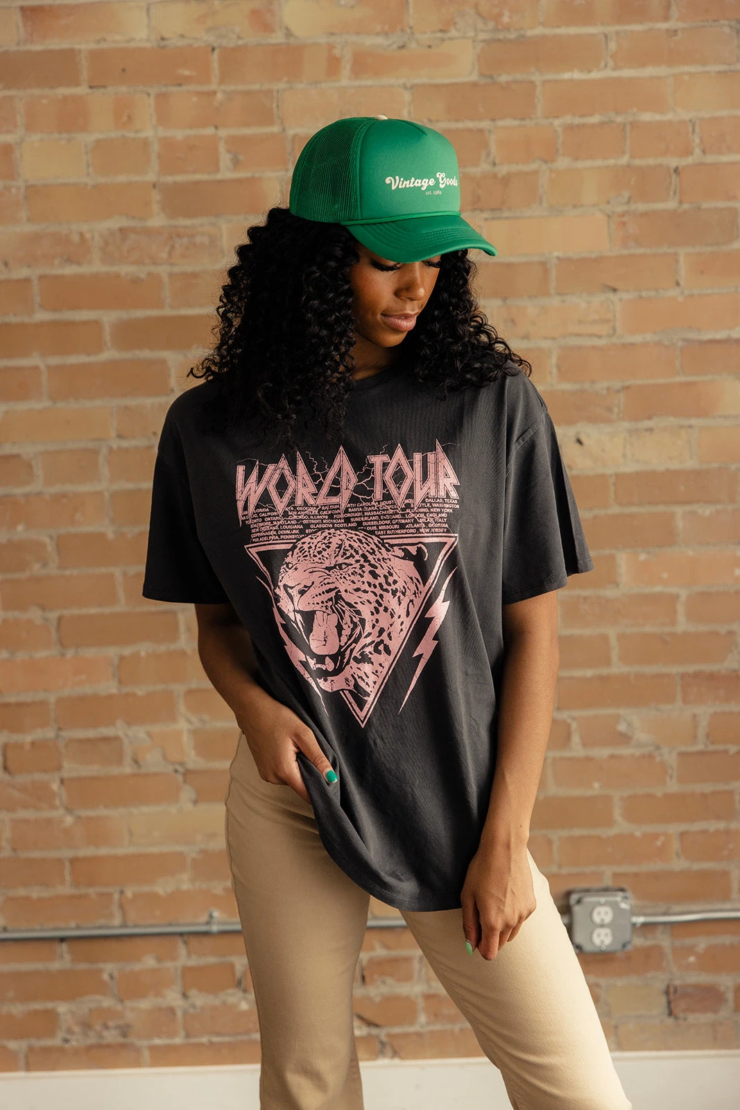 World Tour Leopard Graphic Tee - Image 2