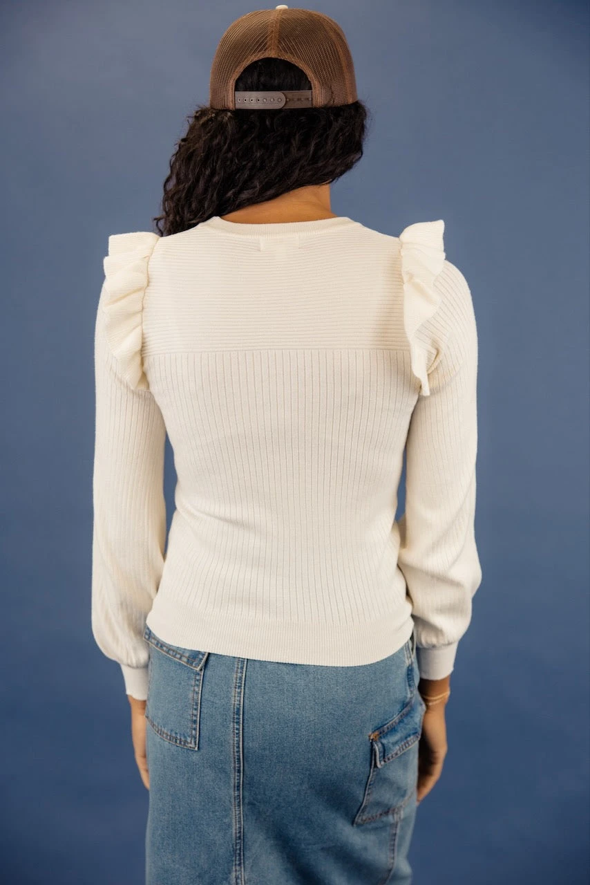 Meant To Be Ruffle Sweater - Image 15