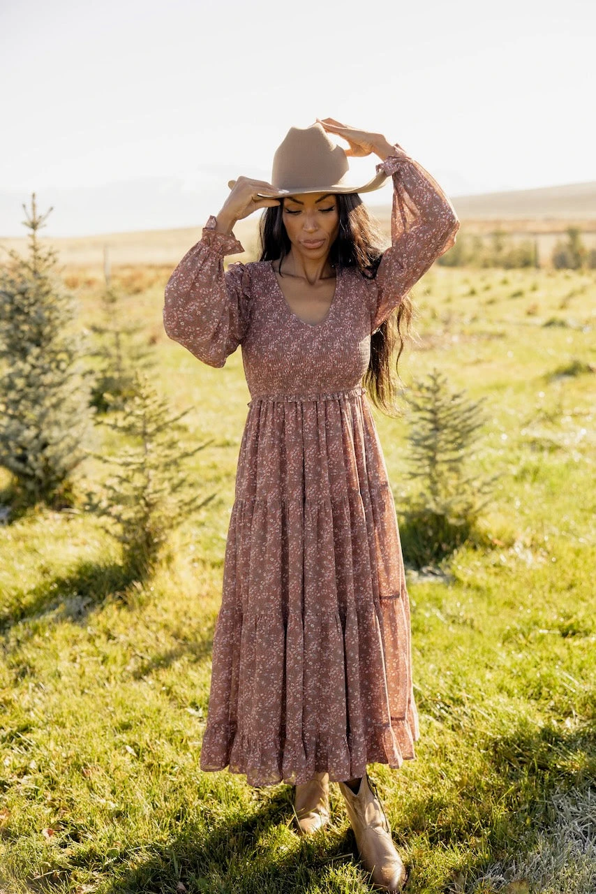 The Abbey Tiered Midi Dress - Image 3