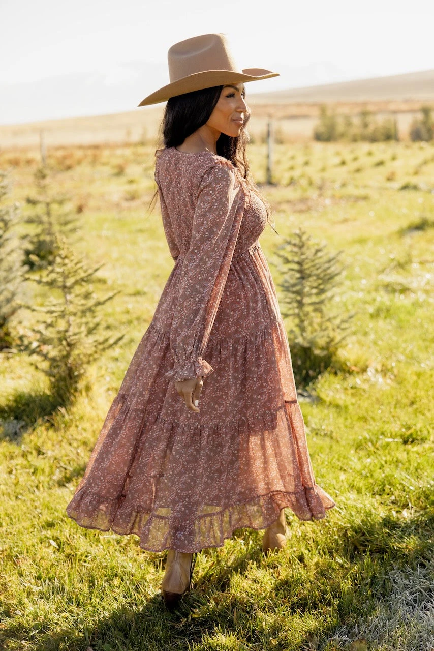 The Abbey Tiered Midi Dress - Image 4