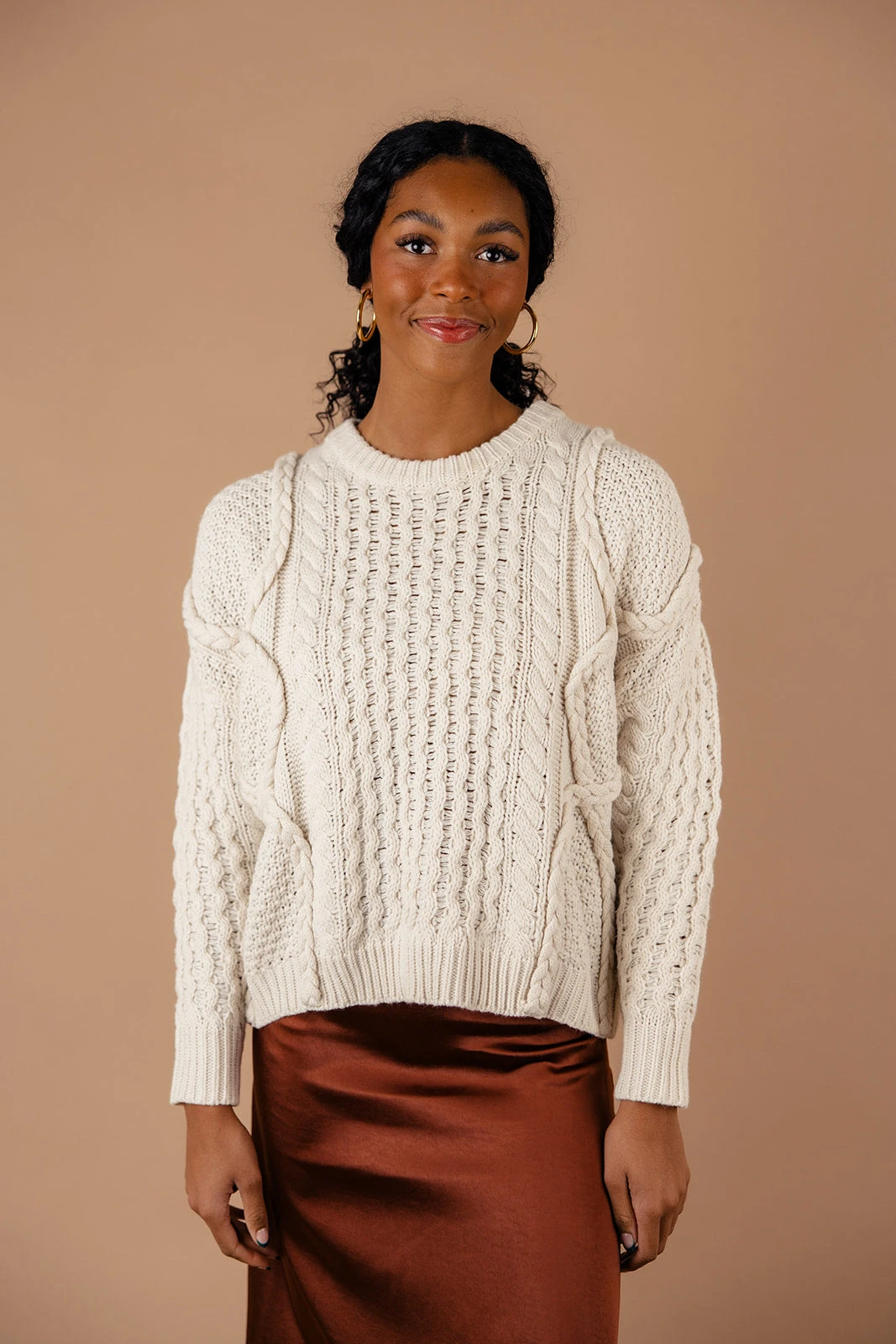 The Marin Cable Knit Sweater - Image 6