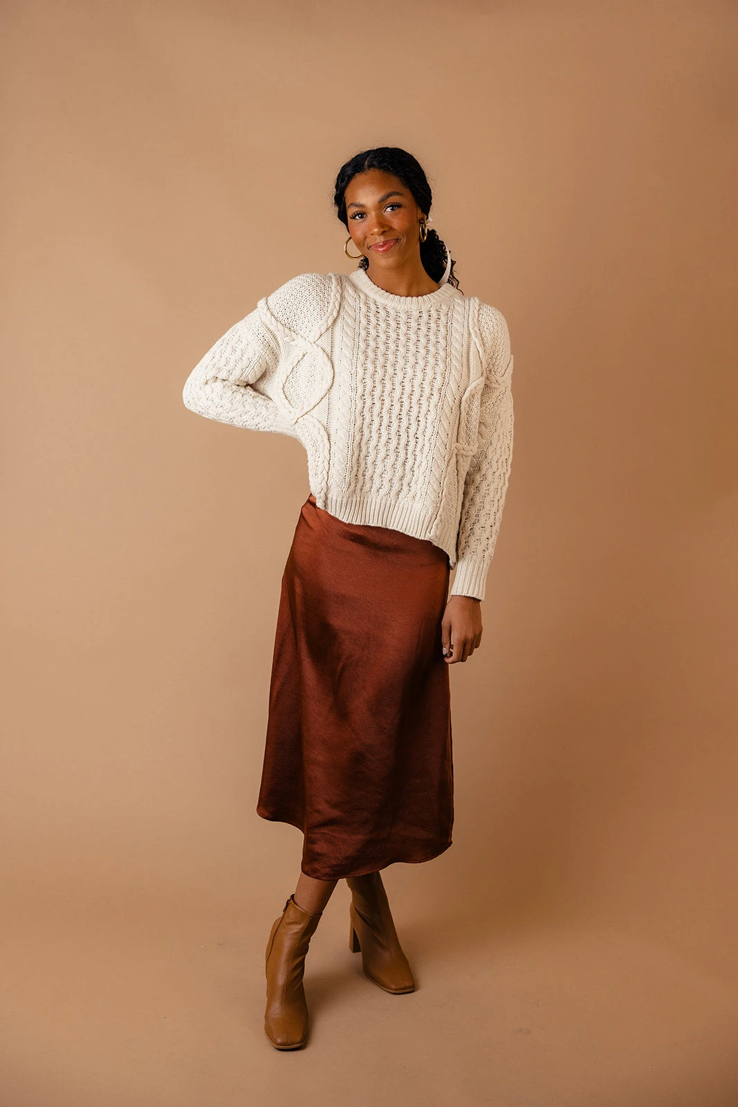 The Marin Cable Knit Sweater - Image 5