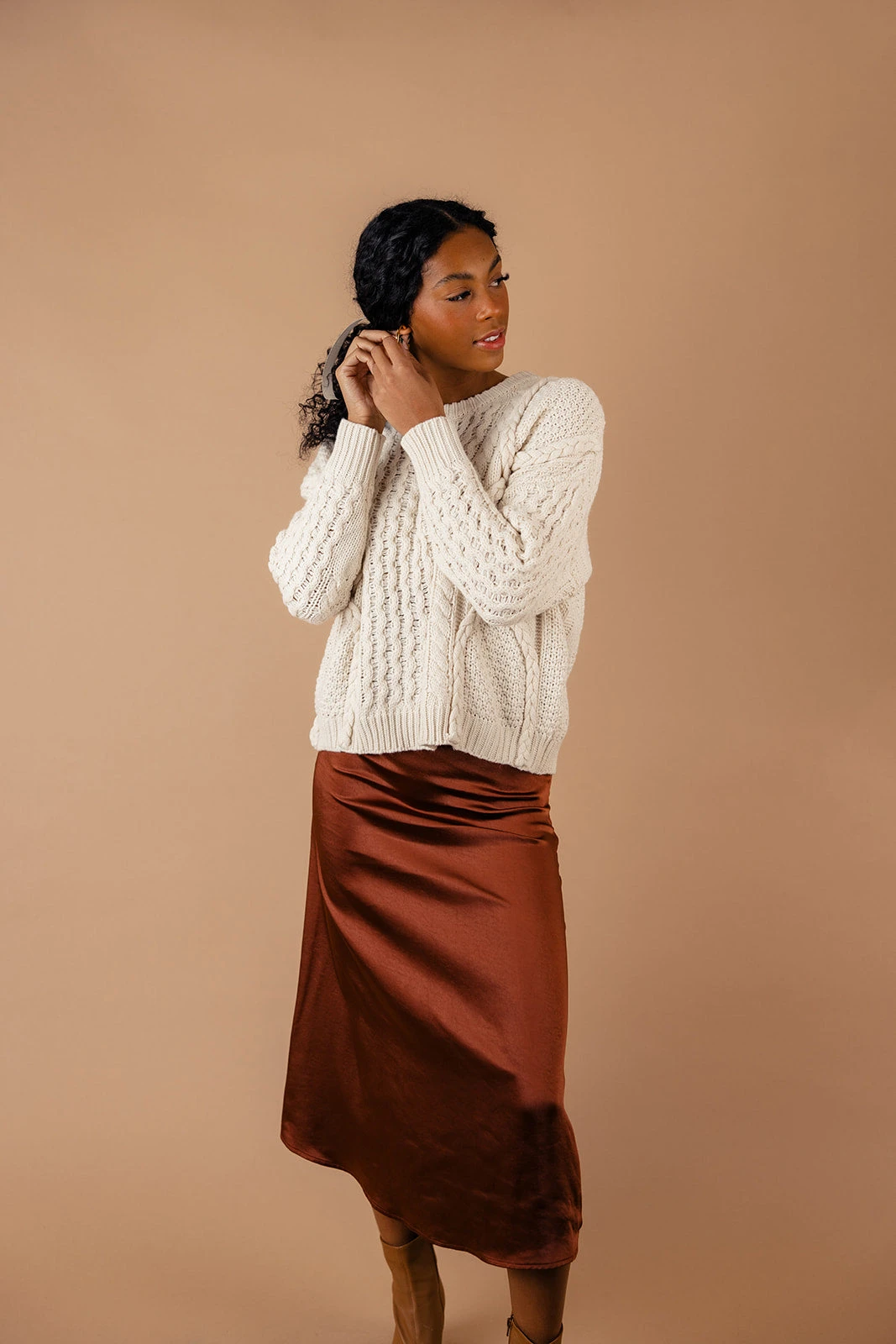 The Marin Cable Knit Sweater - Image 8