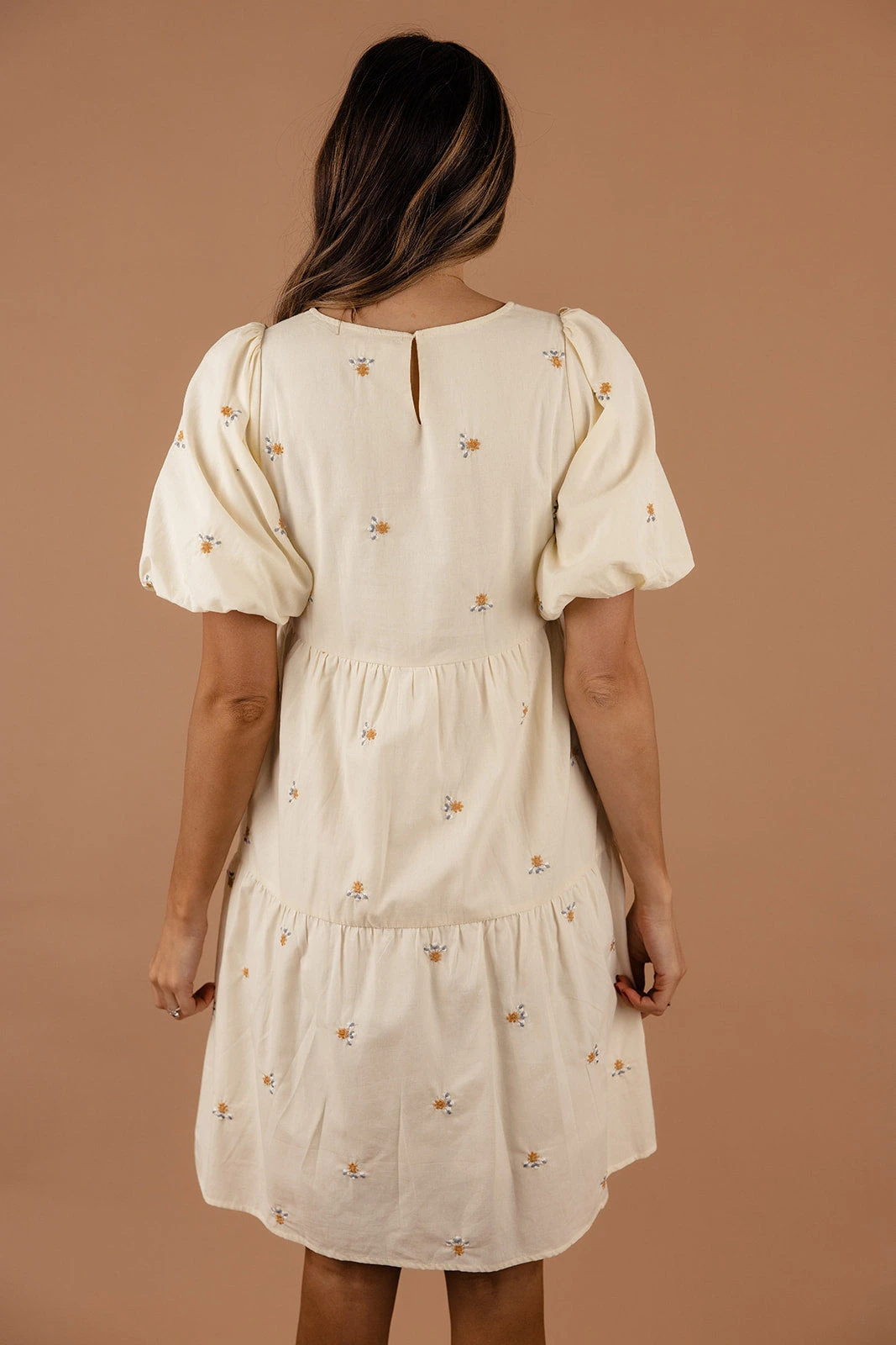 You Are The World Puff Sleeve Dress - Image 4