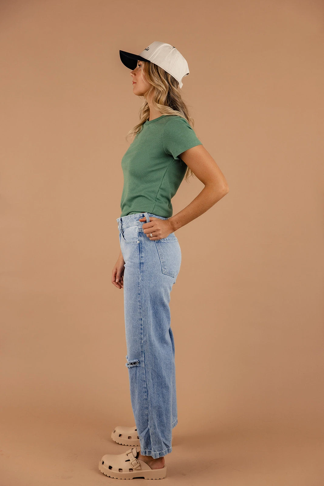 Ash Waffle Knit Tee - Image 6