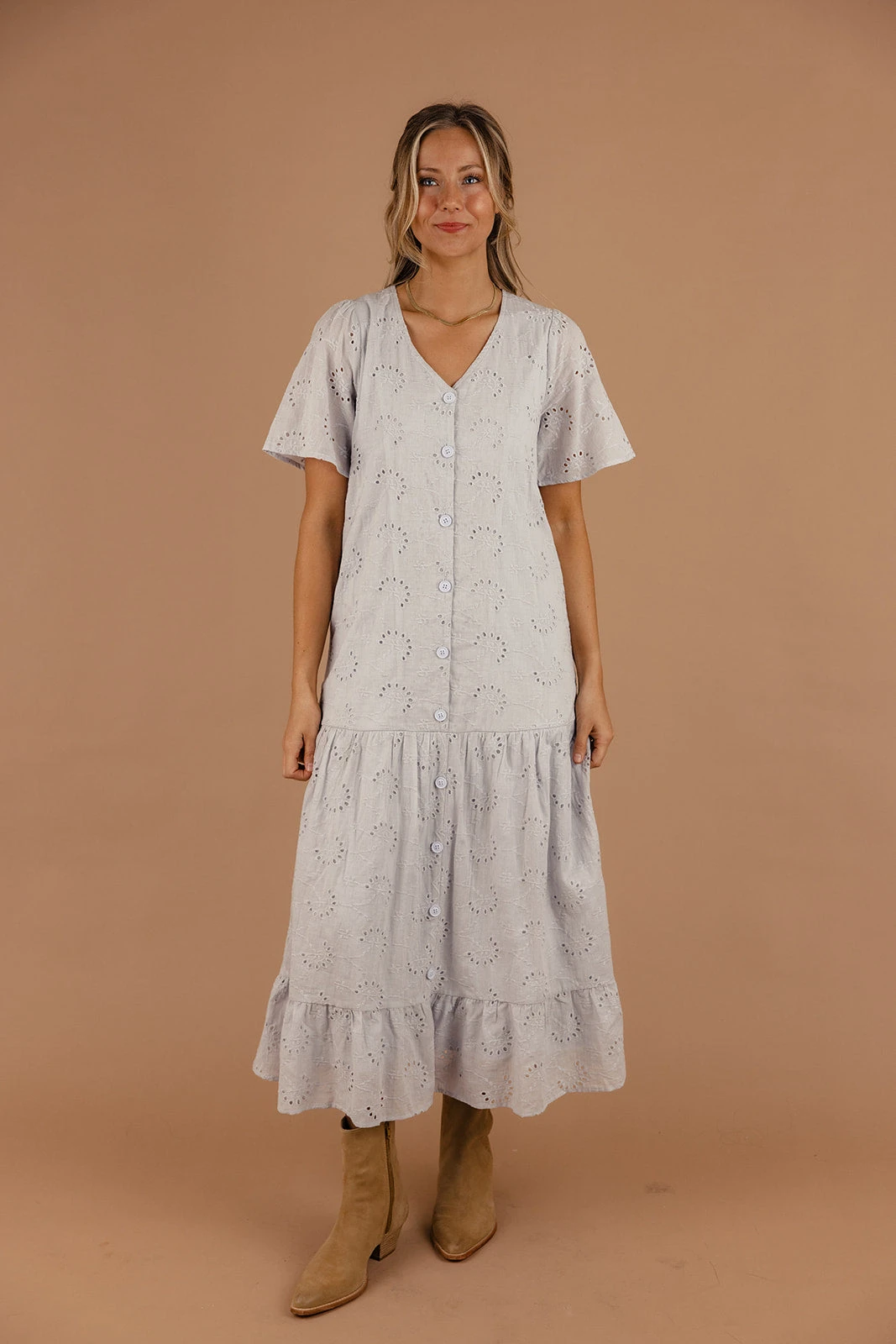 Tamora Tiered Eyelet Dress - Image 4