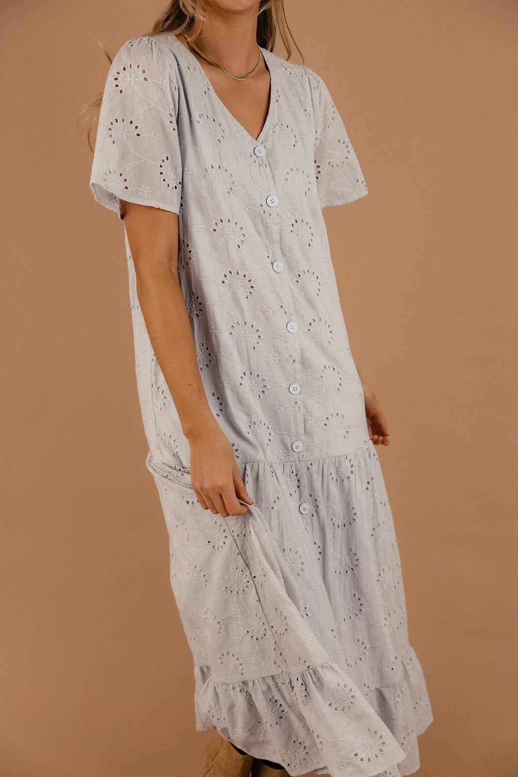 Tamora Tiered Eyelet Dress - Image 3