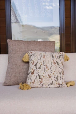 La Vie En Rose Floral Throw Pillow