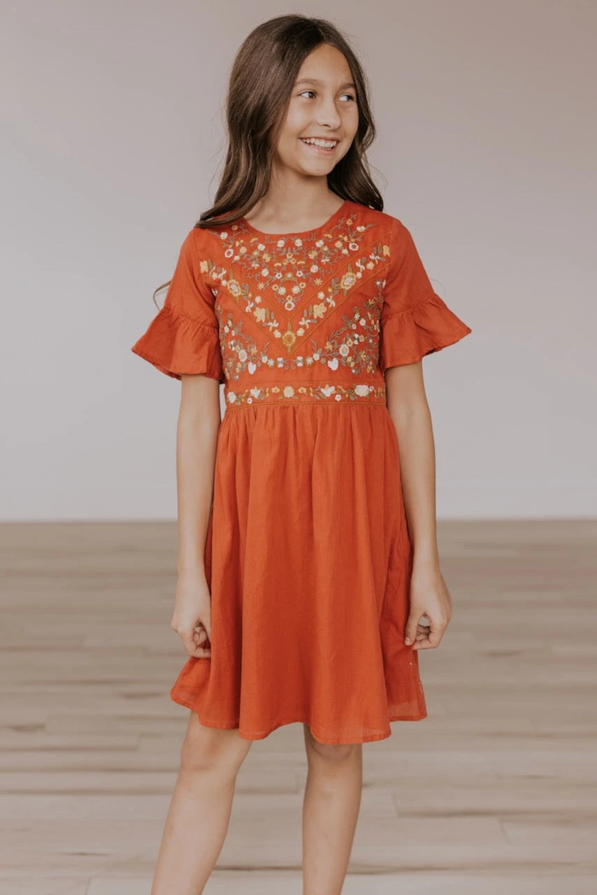 Mini DeMille Embroidery Dress - Image 11