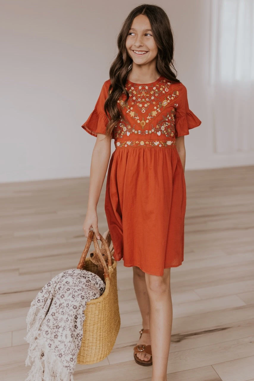 Mini DeMille Embroidery Dress - Image 10