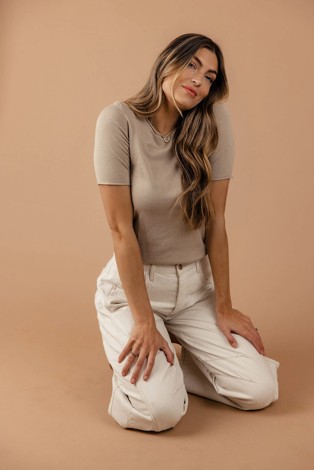 Matty Rolled Edge Tee - Image 6