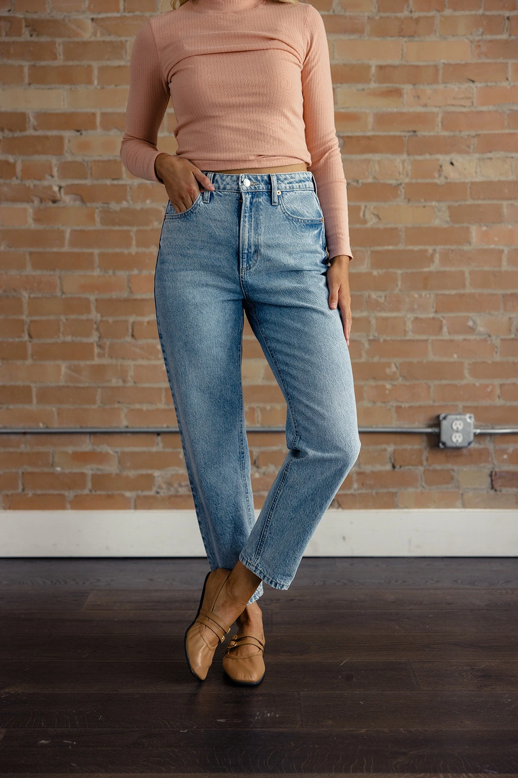 Blake High Rise Mom Jeans - Image 3