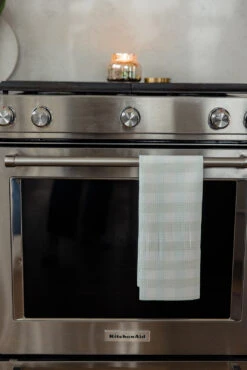 Geometry Table For Two Neutral Tea Towel