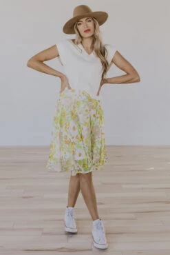 The Lisa Floral Skirt