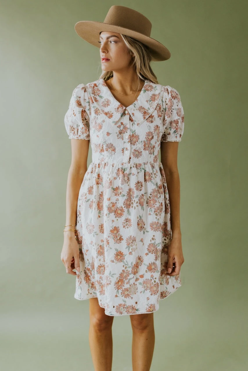 SALT Larchmont Chelsea Collar Eyelet Dress - Image 4