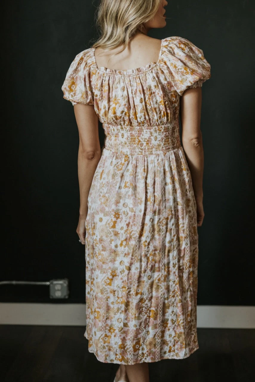 SALT Mockingbird Garden Smocked Waist Dress - Image 6