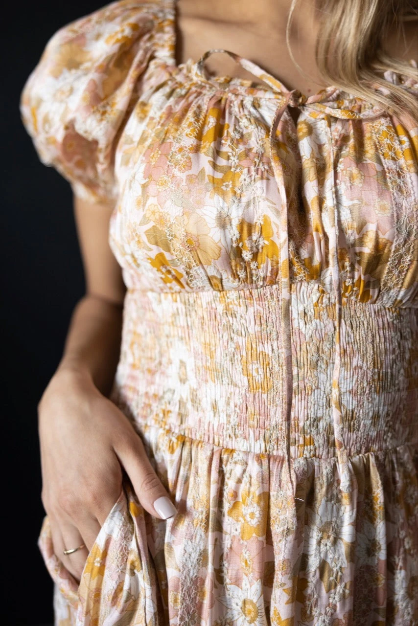 SALT Mockingbird Garden Smocked Waist Dress - Image 5