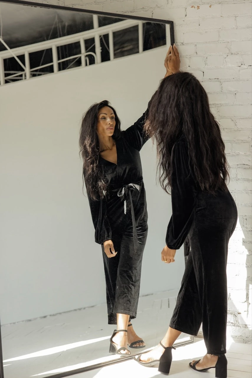 SALT Beverley Woods Velvet Jumpsuit - Image 7