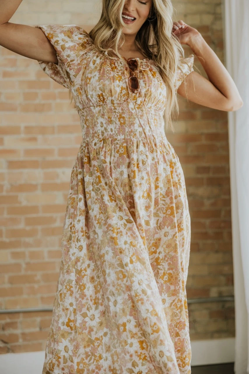 SALT Mockingbird Garden Smocked Waist Dress - Image 8