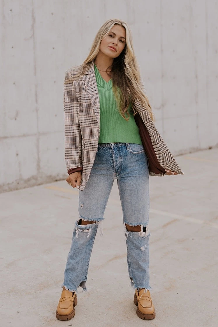 Scream And Shout Cropped Sweater Vest - Image 6