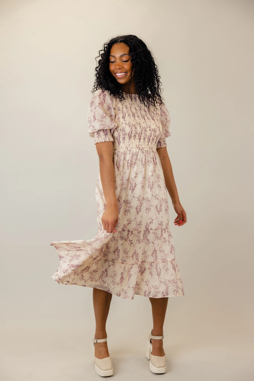 Fairytale Bliss Floral Dress - Image 3