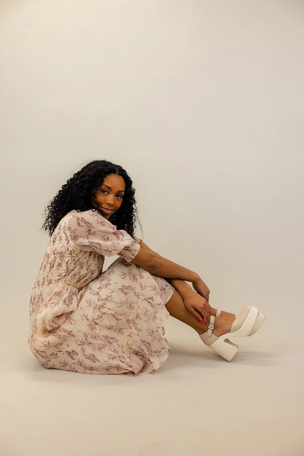 Fairytale Bliss Floral Dress - Image 9