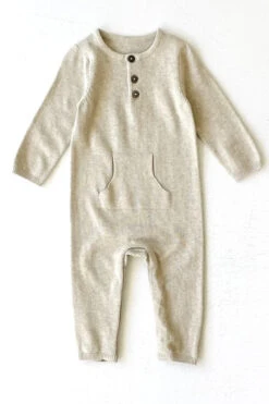 Milan Earthy Knit Kangaroo Pocket Jumpsuit