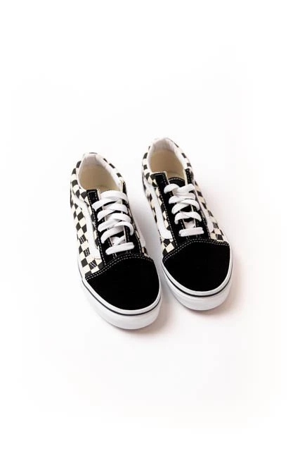 Kids Old Skool Checkered Vans - Image 2
