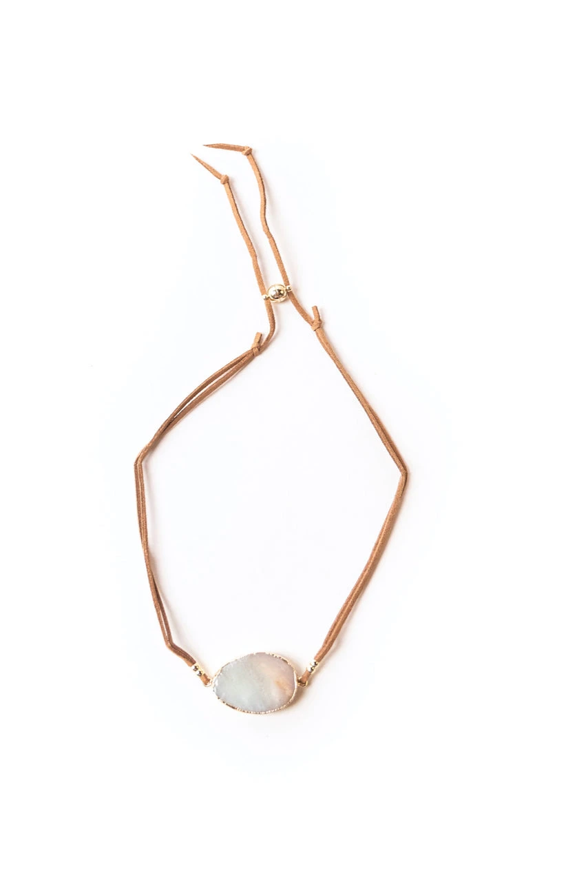 Stone Of Courage Suede Wrap Bracelet - Image 7