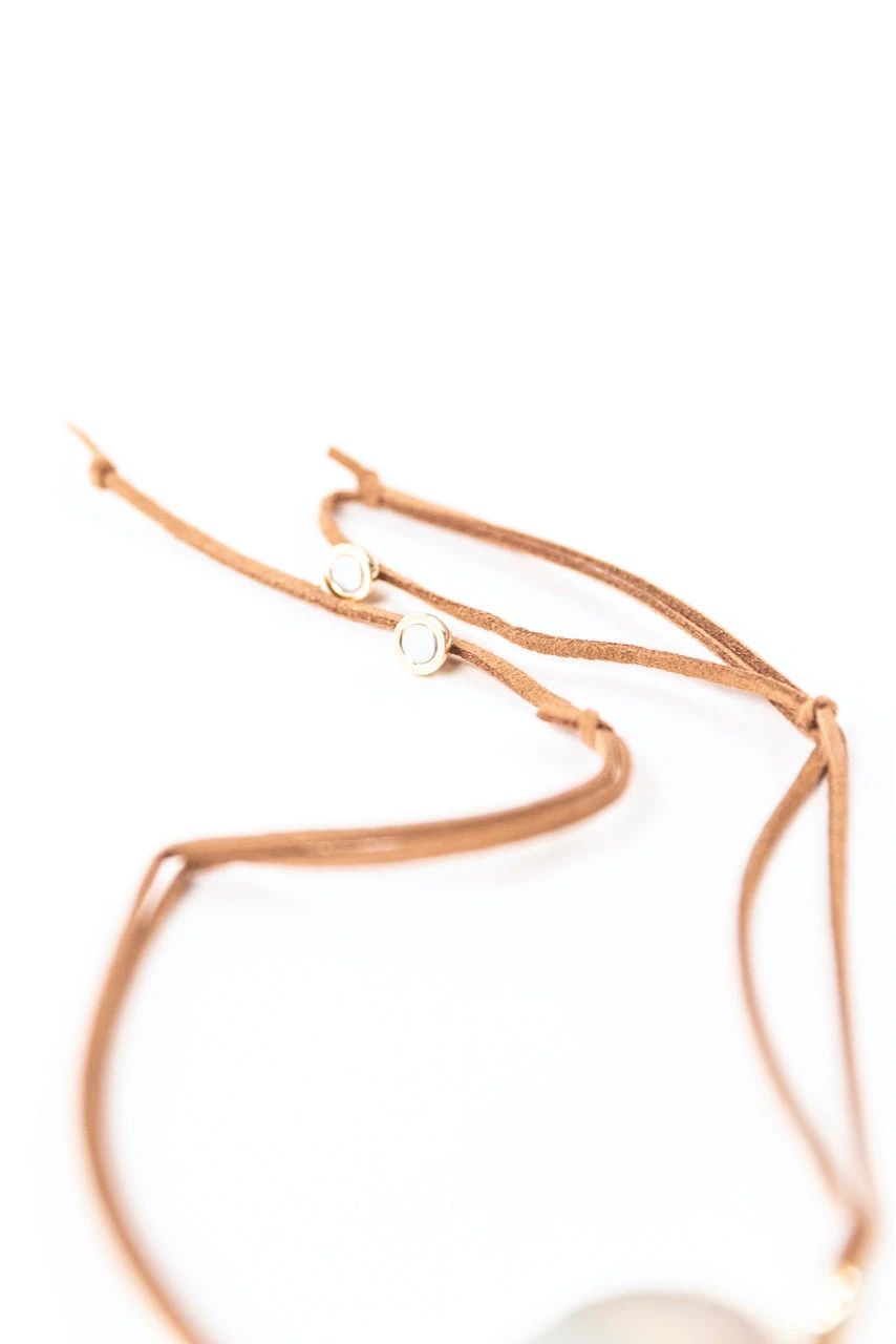 Stone Of Courage Suede Wrap Bracelet - Image 9