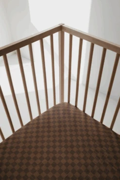 Faded Brown Checker | Crib Sheet (Ships In 7-10 Business Days)